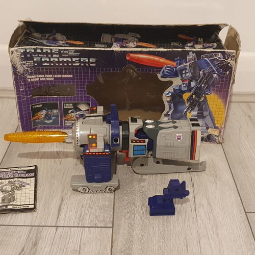 Transformers G1 Galvatron figure used, boxed, missing weapon