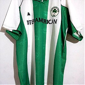 1993-1995 XL Panathinaikos kappa Παναθηναϊκός κοντομάνικη φανέλα shirt Jersey Robe Di Kappa Extra Large