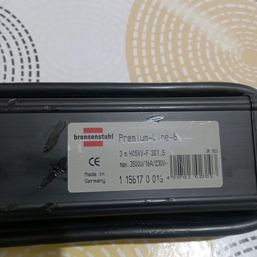 Brennenstuhl Premium Line power strip 6 outlets with 3 m cable new