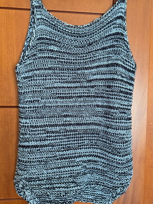 Zara knitted blouse used, size M, blue