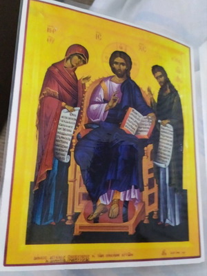 Religious nylon image new, 1 piece, 2 sheets