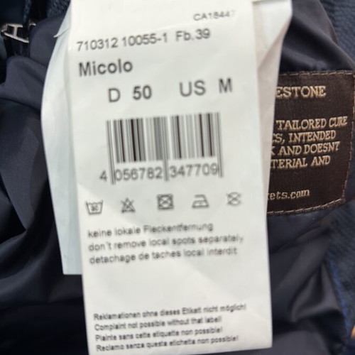 Milestone men's jacket blue like new, size M