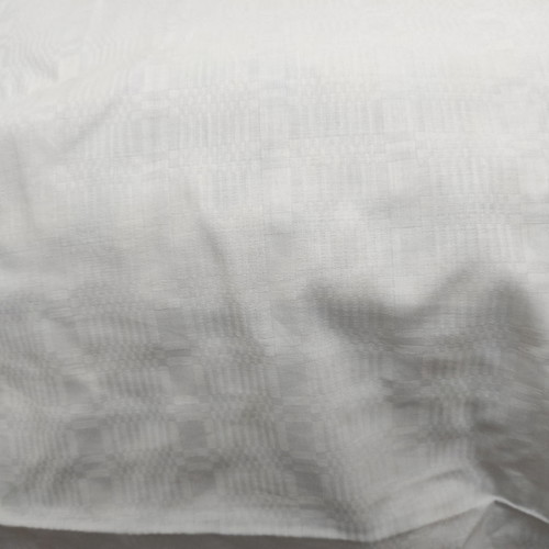 Handmade white plain tablecloth with 6 napkins, 100% cotton new