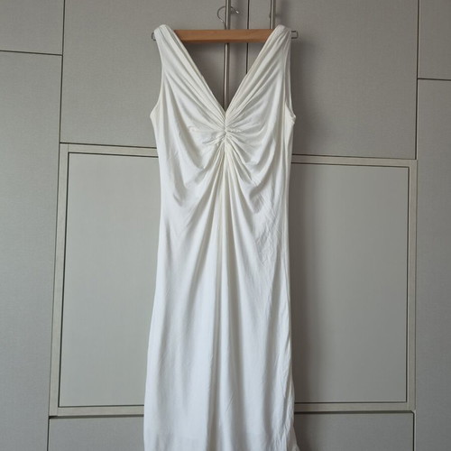 Midi dress Jupe white like new, size 1, lined