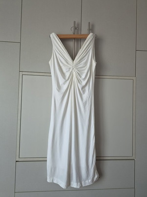 Midi dress Jupe white like new, size 1, lined