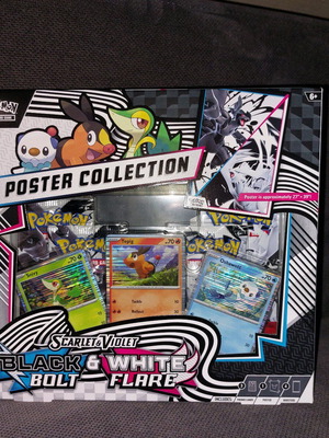 Pokemon TCG Scarlet & Violet Black Bolt & White Flare Poster Collection new