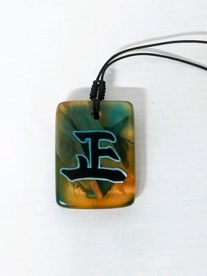 Japanese Omi(Oni) pendant like new, multicolor