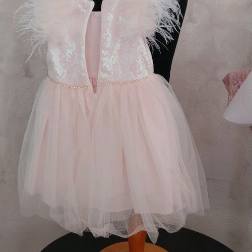 Simple baptism set 8 months to 2.5 years with glitter and sequins