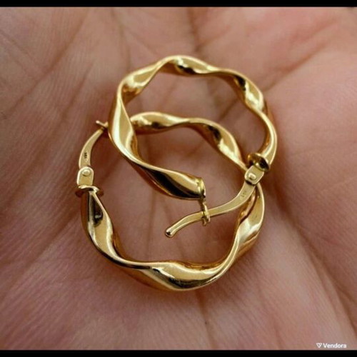 Gold Earrings 585 new