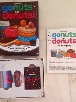 Donuts Go Nuts! επιτραπέζιο παιχνίδι σαν καινούργιο, αγγλική έκδοση
