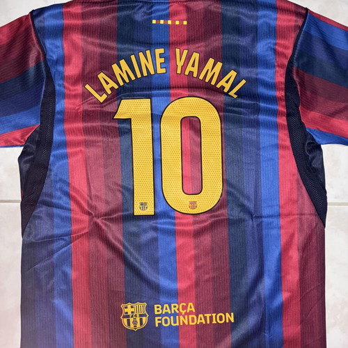 FC Barcelona Lamine Yamal #10 kids jersey and shorts set, XL