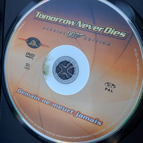 James Bond DVD movie set, Tomorrow Never Dies and The World Is Not Enough