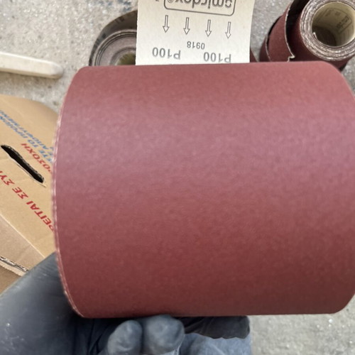 P100 Sandpaper like new, several meters roll