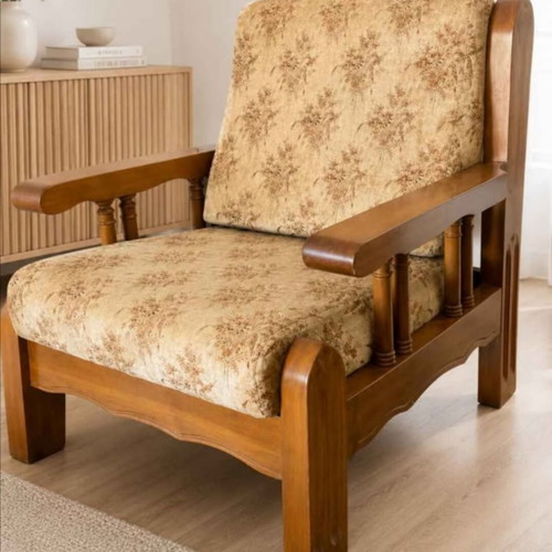 Kourtis solid wood armchairs, set of 2