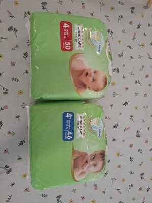 Babylino No4 and No4+ diapers new, 24 and 26 pieces