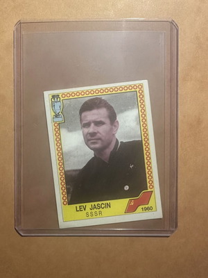 Panini Euro 88 Lev Jascin sticker used, USSR legend