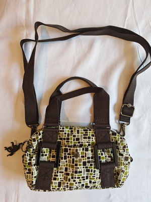 Kipling Small Crossbody Bag like new, white multicolor