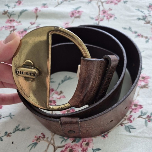 Diesel belt, brown, unisex, original