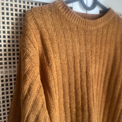 Vintage wool sweater unisex light brown, like new
