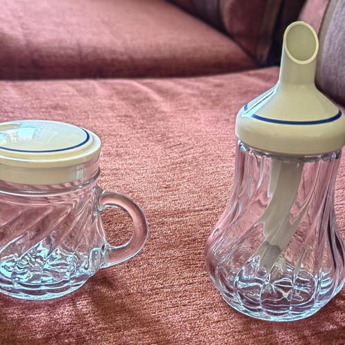 Vintage Stoha sugar bowl and milk jug set, Germany