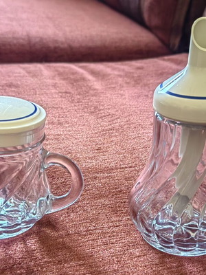Vintage Stoha sugar bowl and milk jug set, Germany