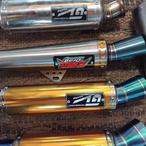 51mm motorcycle exhausts, various models with mountings