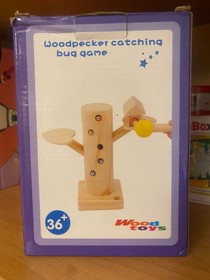 Woodpecker catching bug game