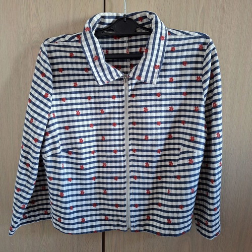 Figaro jacket XS-S like new, white and blue