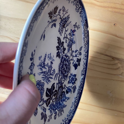 Mason's Ironstone Blue and White Collection 'Golden Azalea' Plate like new
