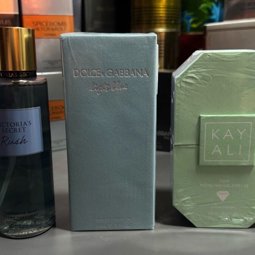 Perfume gift set new, Victoria's Secret Rush, Dolce & Gabbana Light Blue, Kayali Pistachio Gelato 33
