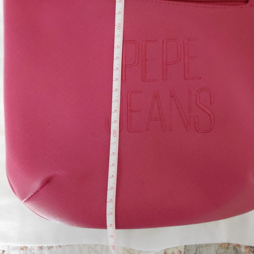 Pepe Jeans crossbody bag like new, fuchsia faux leather