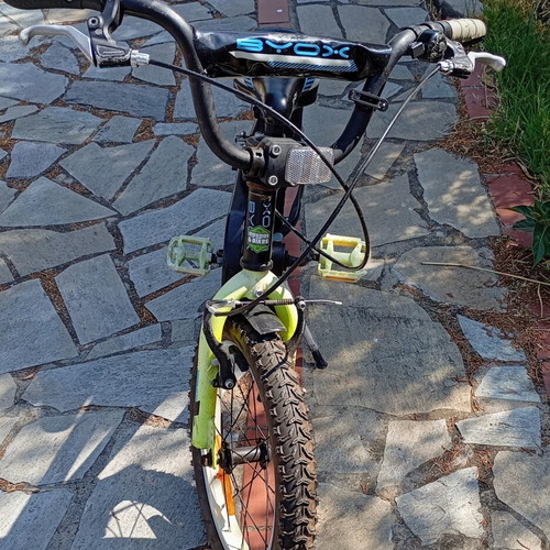 Byox Monster 16" Kids BMX Bicycle used, black with training wheels