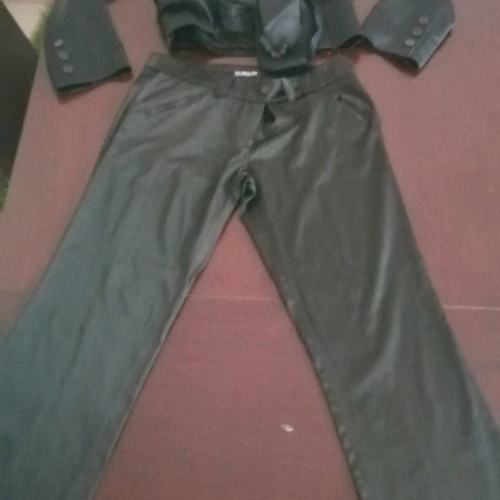 Satin suit used, Anna Riska jacket and Toi Mon Toi trousers