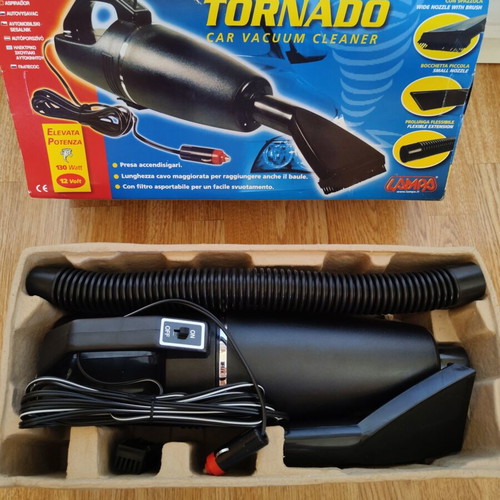 Tornado Car Vacuum Cleaner 12V 130W new, Italian made