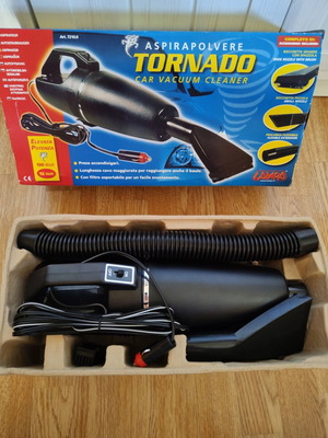 Tornado Car Vacuum Cleaner 12V 130W new, Italian made