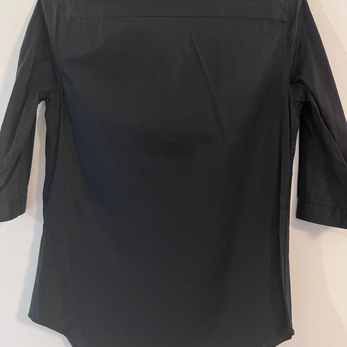 Burberry black shirt like new, classic collar, embroidered logo, cotton