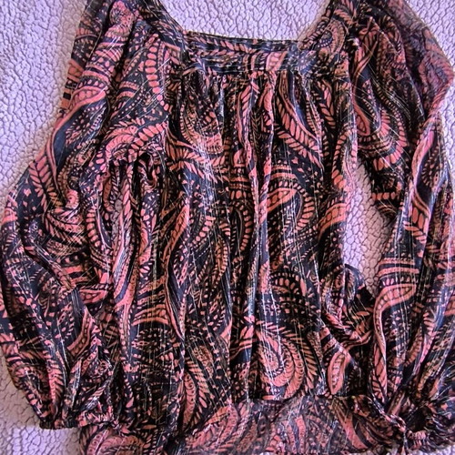 Lindex blouse with long sleeves like new, colorful, sizes M-L