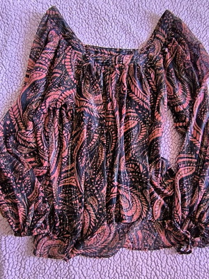 Lindex blouse with long sleeves like new, colorful, sizes M-L
