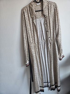 Gerry Weber Polka Dot Dress, beige and black, size 38