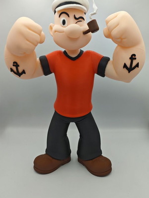 Popeye Handmade 3D Printed Figure 28cm New