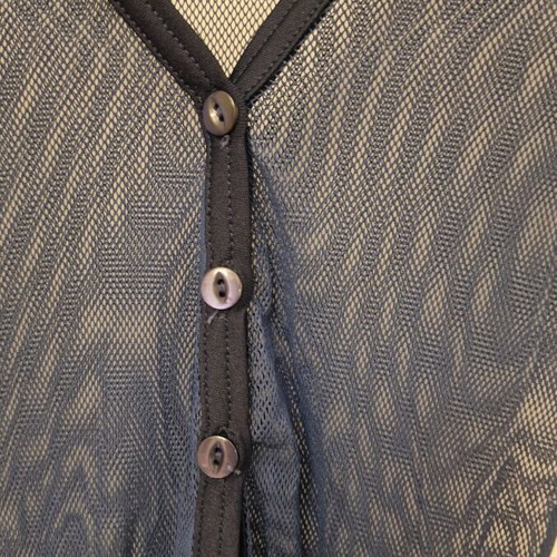 Women's transparent cardigan dress with buttons size S blue like new