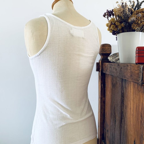 Thomas Burberry tank top used, size XXS, white