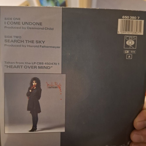 Jennifer Rush I Come Undone 45 RPM record