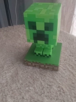 Minecraft Creeper figure like new, shiny