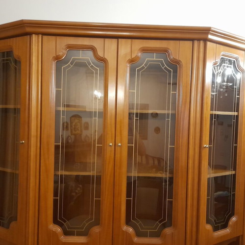 Classic style wooden sideboard and dining table set