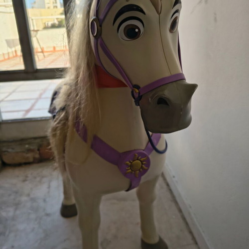 Jakks Pacific Maximus rocking horse toy with sounds used, colorful