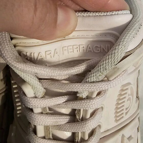 Chiara Ferragni CF-1 pink sneakers used, size 38