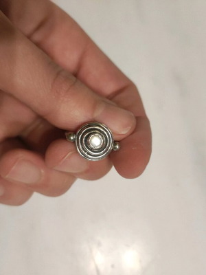 Gianniotiko traditional handmade ring 925 silver used vintage
