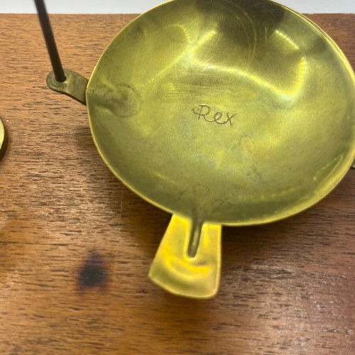 Rex scale used with wooden box and drawer, English made