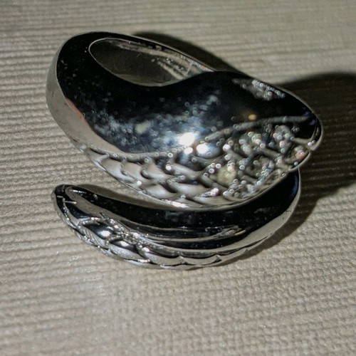 Just Cavalli ring used, with zircon stones, silver color
